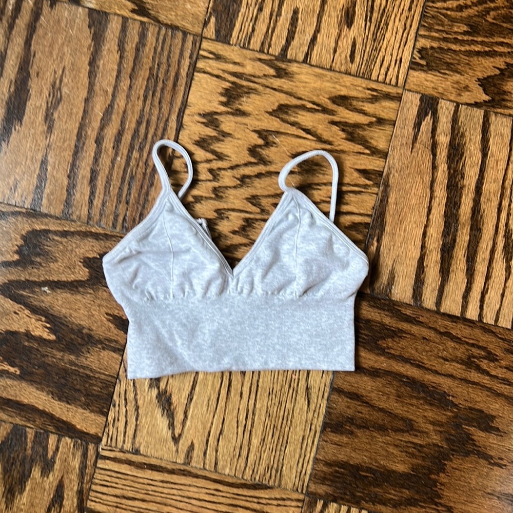 Gray Alo sports bra